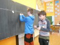 hodina matematiky s návštěvou ze školy v Opatovicích